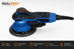  Ekstsentriklihvija DEDRA 125 või 150 mm 5mm - Rent