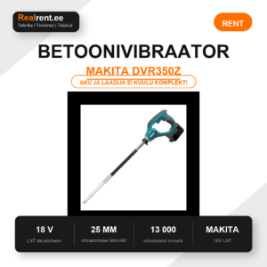 Makita DVR350Z 18V akubetoonivibraator Realrent.ee